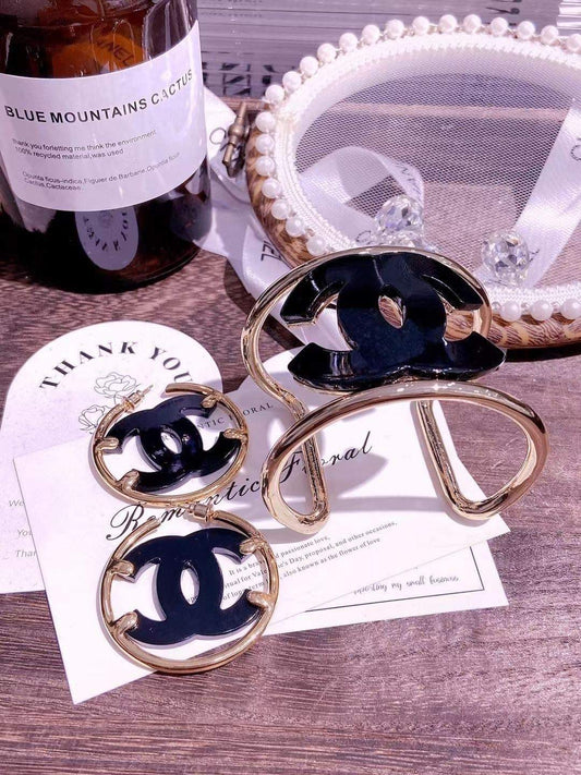 Bangle and earring set